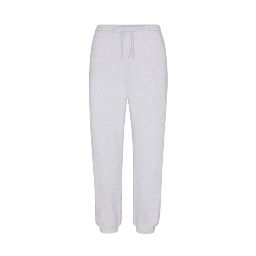 SKIMS Cotton Fleece Jogger Light Heather Grey S